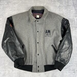 Bryan Adams Jacket Mens Large Grey Waking Up The World Tour Vtg 1992